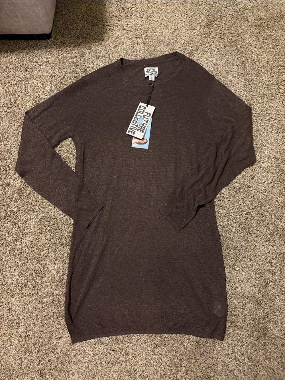 Future Collective Women's Brown Mini Dress